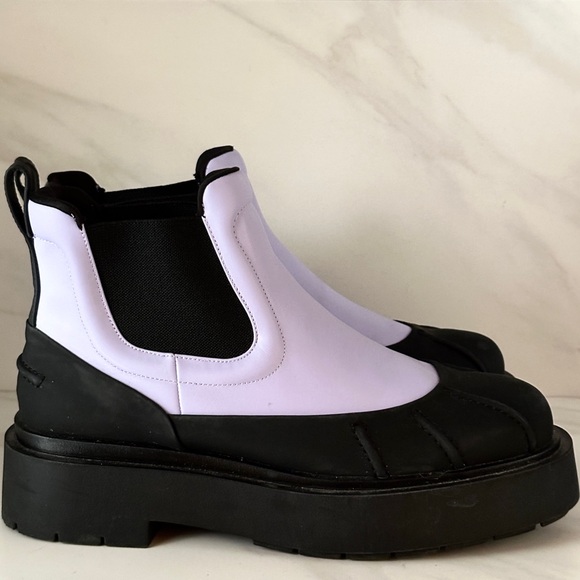 H&M Chunky Chelsea Boots 11 / 42 Light Lavender Pull On - Picture 3 of 10
